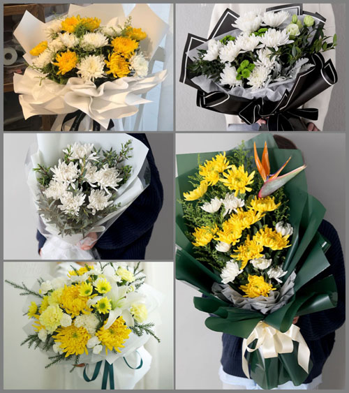 四川甘孜甘孜县四通达乡白事花束代送